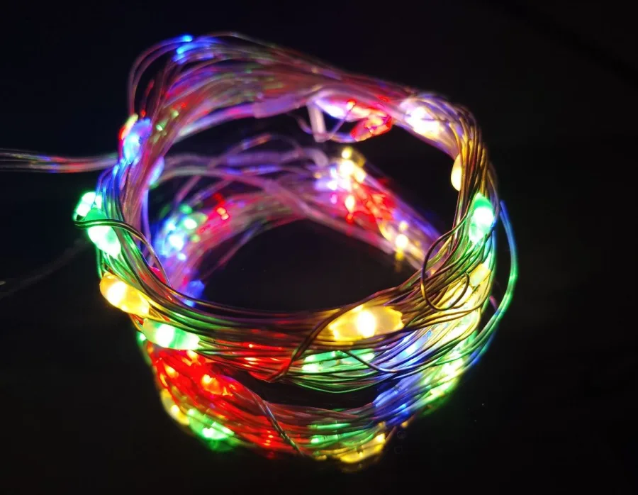 Batteriebetriebene Lichterkette "LED-Tropfen" 3 m, 30 LED, mehrfarbig — kaufen für die Raumdekoration