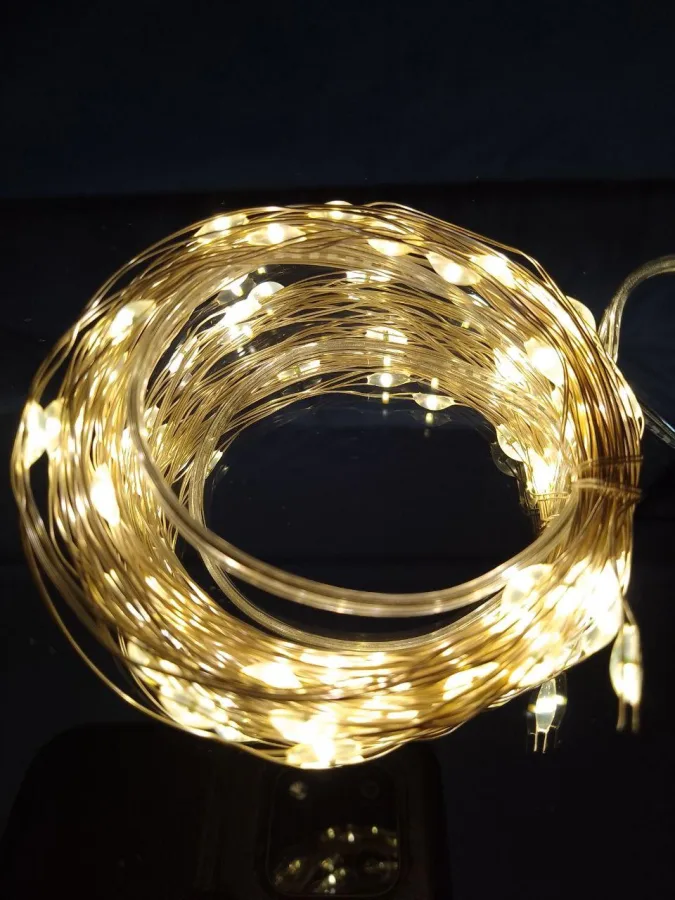Batteriebetriebene Lichterkette "LED-Tropfen" 5 m, 50 LED, warmweiß — kaufen für die Raumdekoration